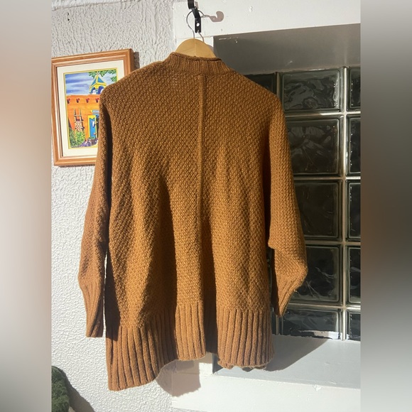 Madewell Women's Whitley Long Sleeve Open Chunky Knit Brown Cardigan Sweater S - Picture 6 of 6
